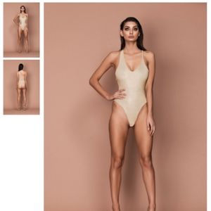 BSSA Electra Bodysuit Gold Sparkle (SMALL)